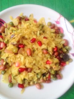 A picture of Kanda poha.