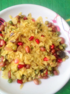 A picture of Kanda poha.