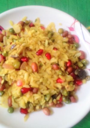 A picture of Kanda poha.
