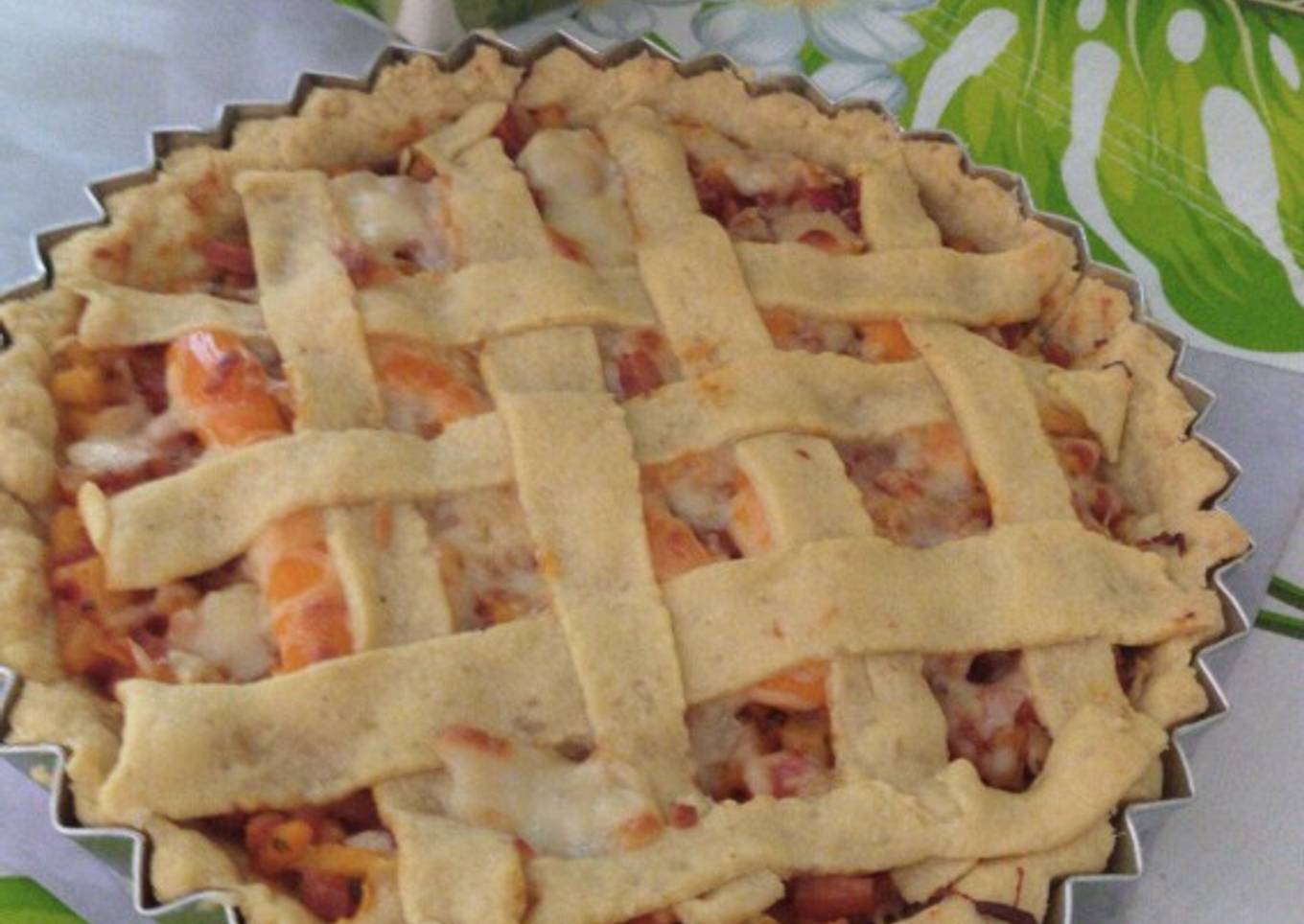 Pie smoke beef panggang tanpa mixer