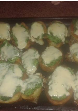 Una foto de Papas rellenas con espinaca y queso