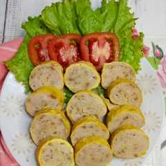 A picture of Rollade Ayam Udang.