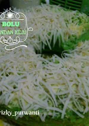 Foto resep Bolu pandan keju(tanpa pengembang)