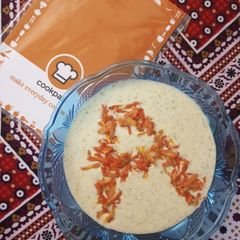 A picture of Carrot raita.