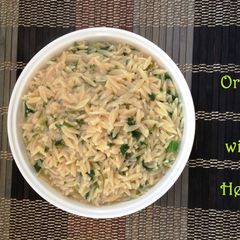 A picture of Orzo with Herbs.