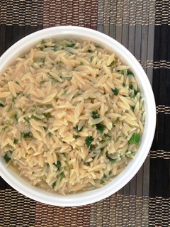 A picture of Orzo with Herbs.