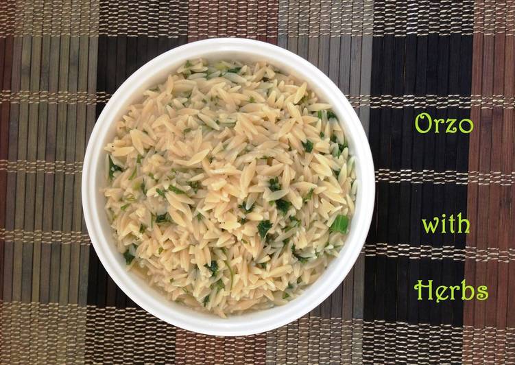 Recipe of Homemade Orzo with Herbs