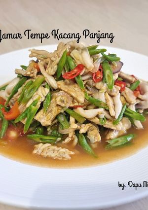 Foto resep 181. Tumis Jamur Tempe Kacang Panjang