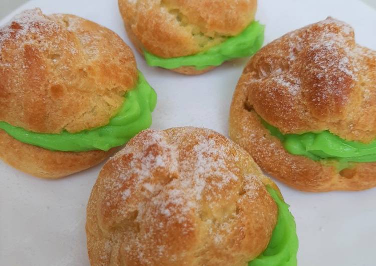 Resep Soes Vla Pandan Anti Gagal