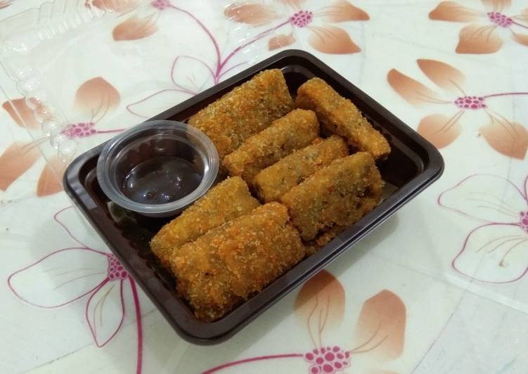Nugget pisang saus coklat ala "Dapur Mayang"