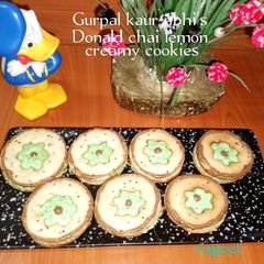 Donald chai lemon creamy cookies 🍪 A picture of Donald chai lemon creamy cookies 🍪.