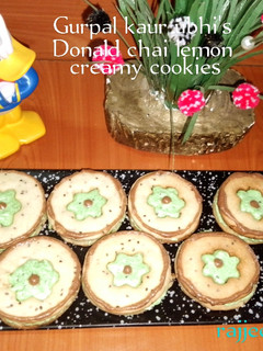 A picture of Donald chai lemon creamy cookies 🍪.