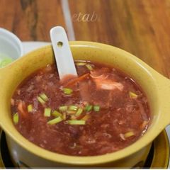 A picture of Hot vegetables soup.