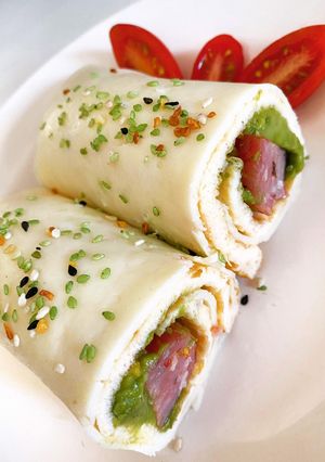 Una foto de Wraps de queso (envolturas)