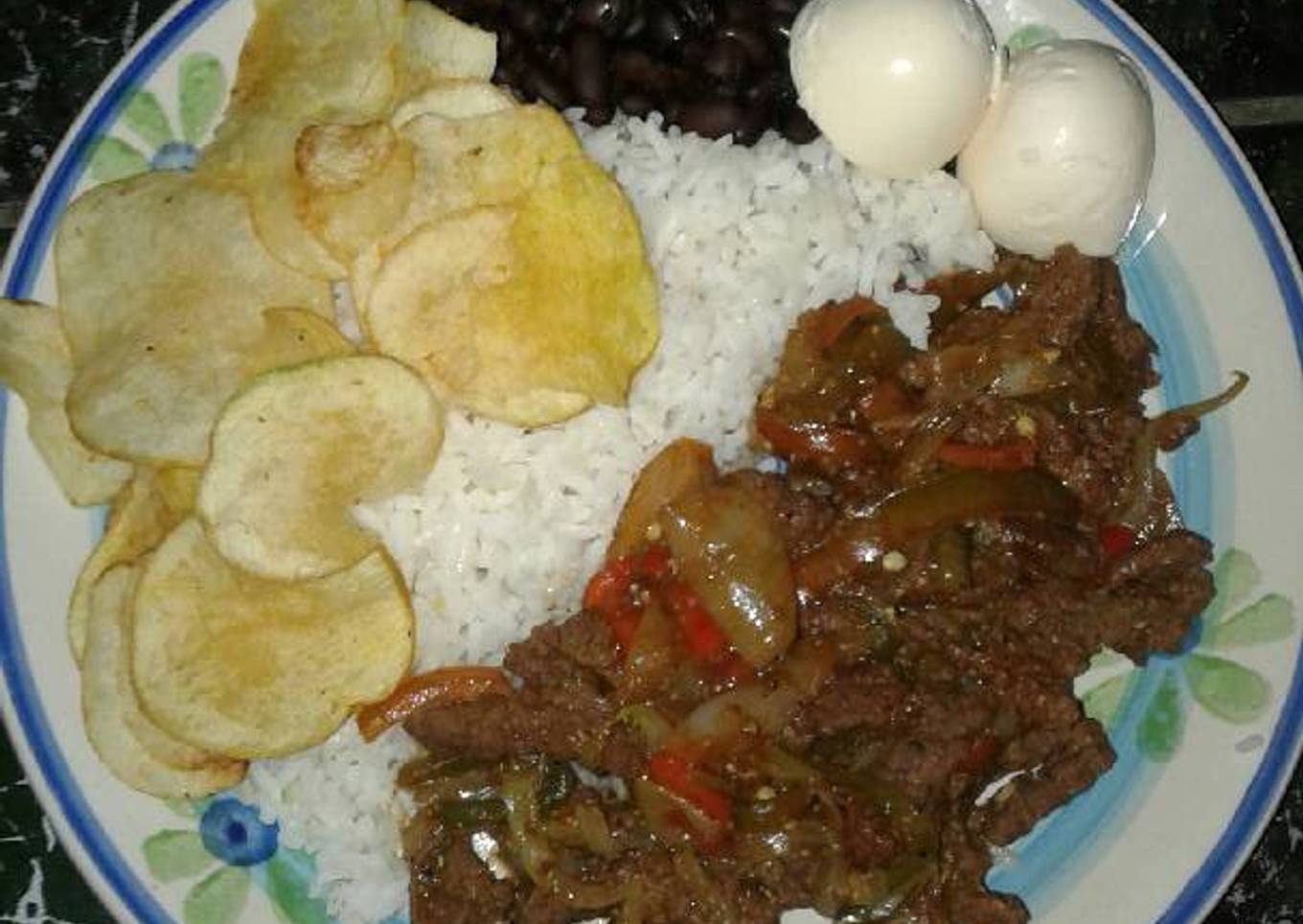Fajitas de res con salsa china