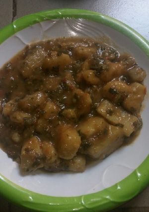 A picture of Yam porridge.