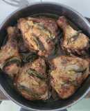 Pollo al horno con berenjenas