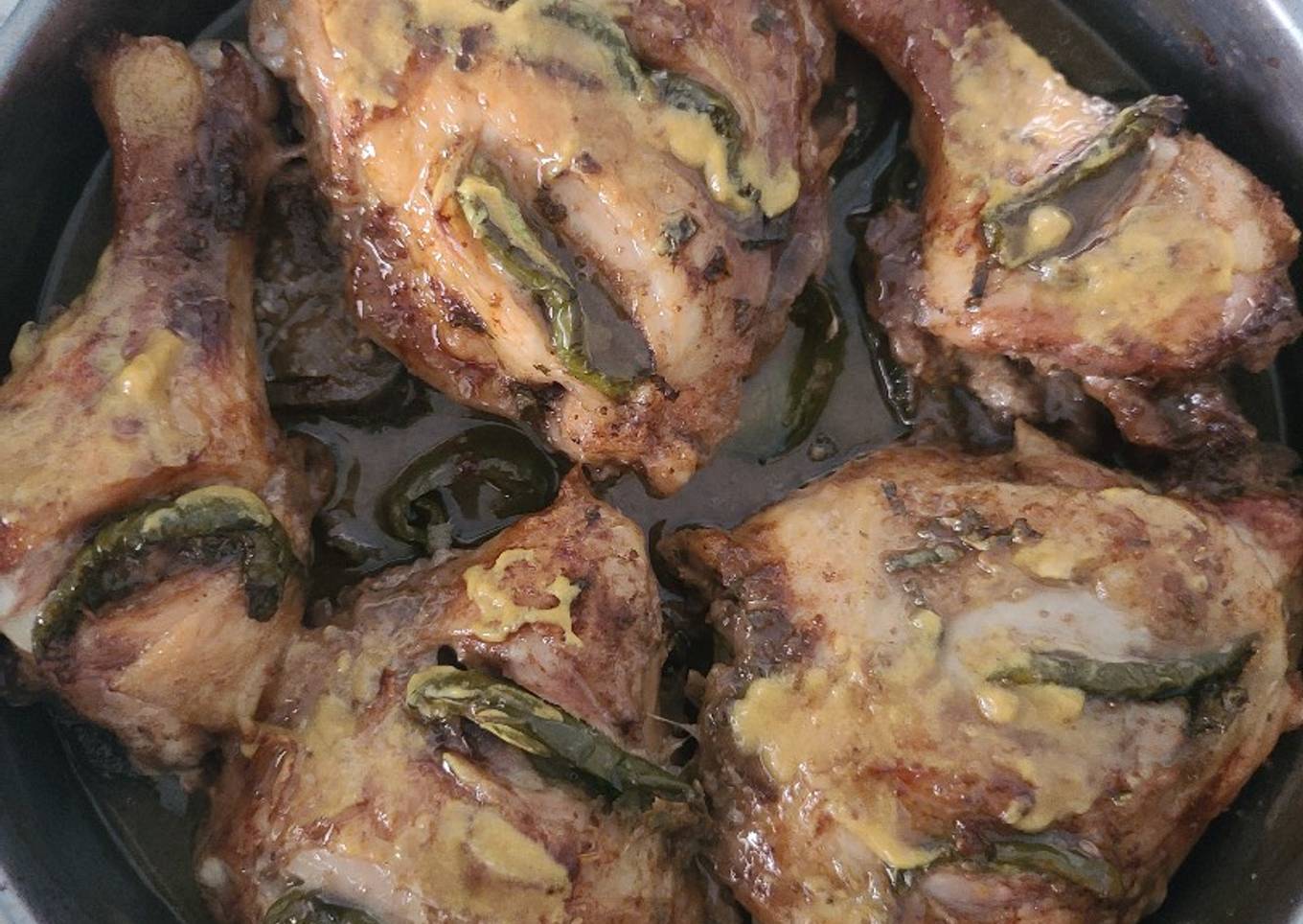 Pollo al horno con berenjenas