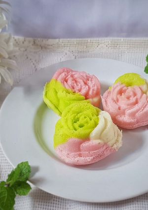 Foto resep Bolkus Mawar Pelangi