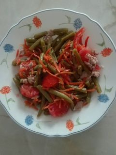 Una foto de Ensalada de judías verdes