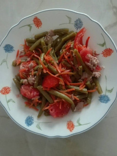 Una foto de Ensalada de judías verdes