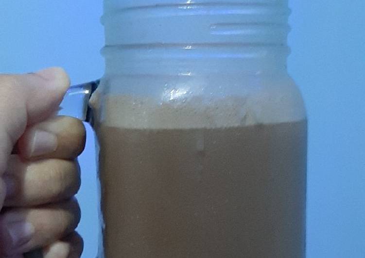 Resep Banana Choco Almond Milk Ice, Enak Banget