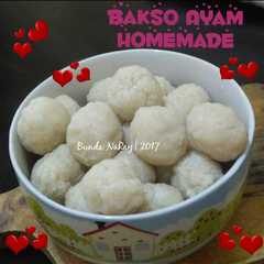 A picture of Bakso Ayam Homemade tanpa MSG.