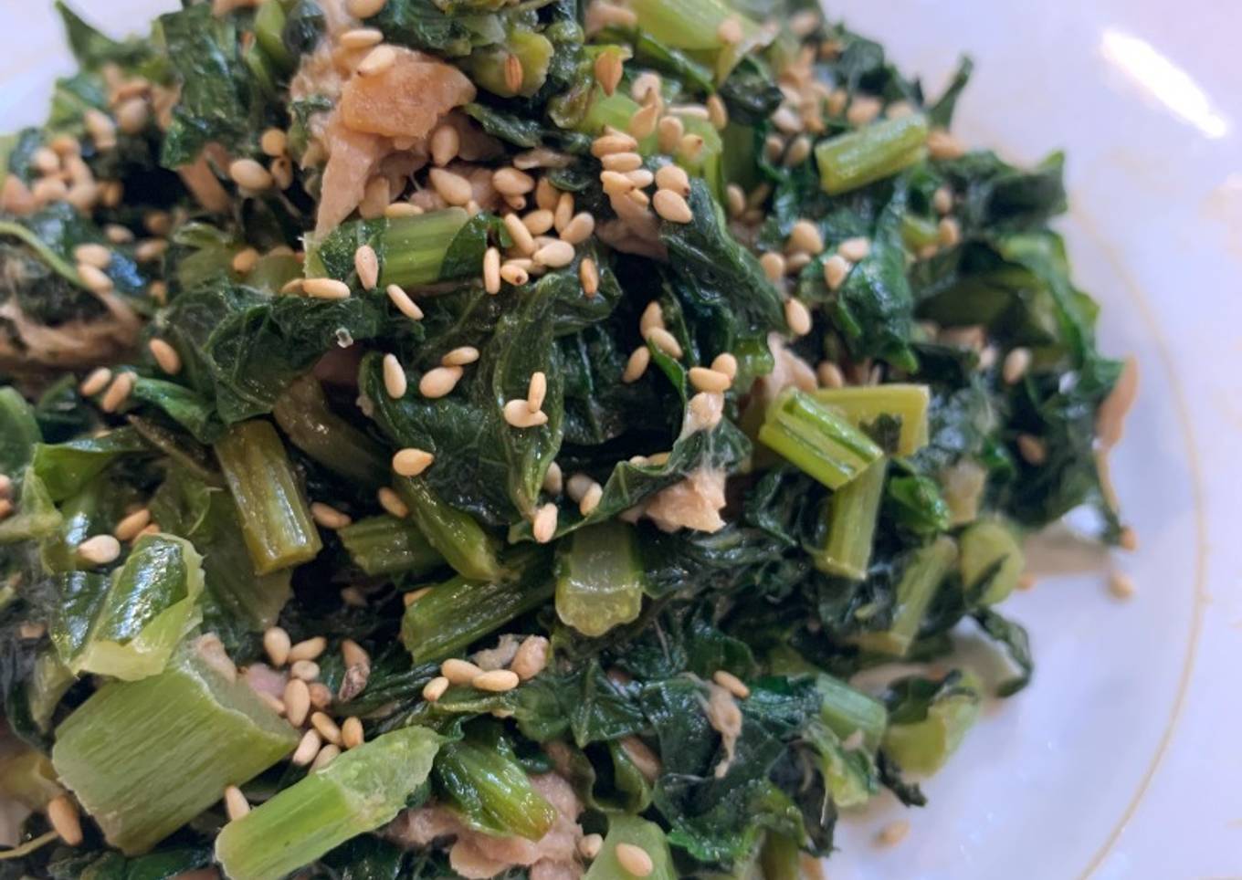 Abon Sayur Daun Lobak dengan Tuna