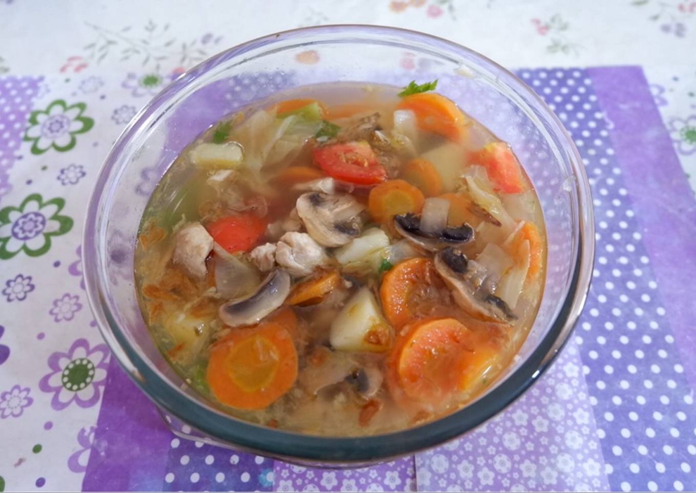 Sup ayam jamur