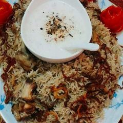 A picture of HAYDERBAD AKRAM KI BIRYANI.   #Defencs_Day 9.