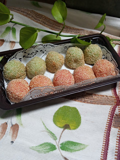 Foto resep Onde onde wijen kacang hijau & coklat lumer