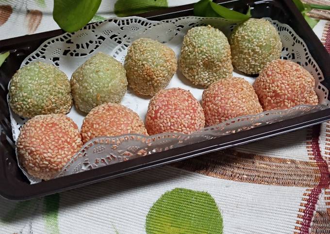 Resep Onde onde wijen kacang hijau &amp; coklat lumer, Menggugah Selera