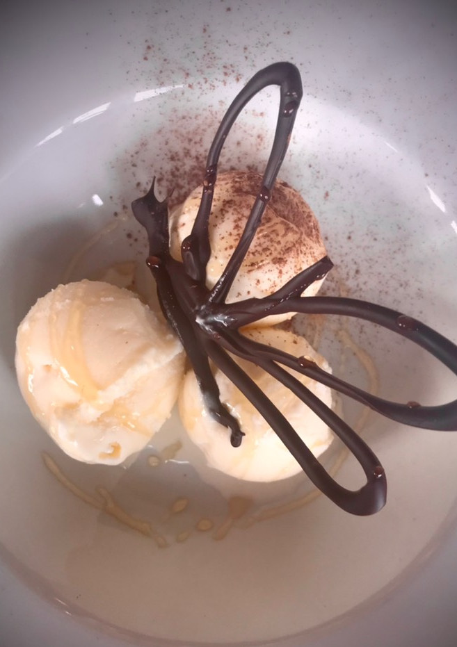 Una foto de Helado de queso do Cebreiro
