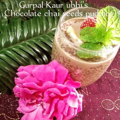 A picture of Chocolate chai seeds pudding.