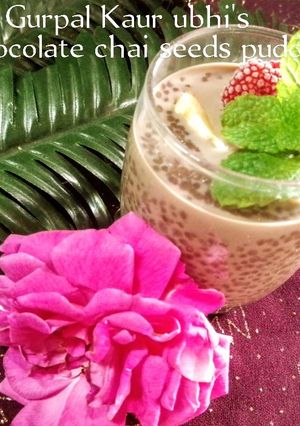 A picture of Chocolate chai seeds pudding.