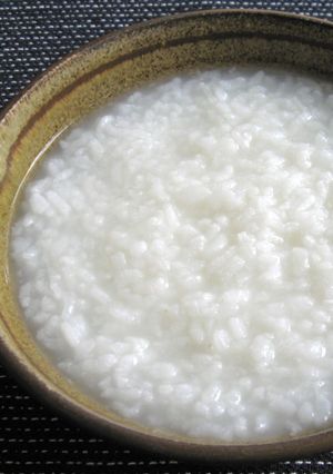 A picture of ‘Okayu’ Japanese Rice Porridge.