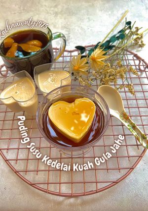 Foto resep 382. Puding Susu Kedelai Kuah Gula Jahe