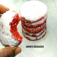 A picture of Red Velvet Cookies.