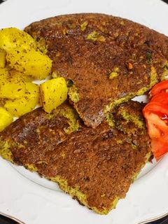 عکسی از دستور کوکو سبزی با سیب زمینی