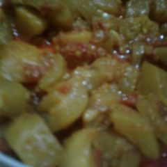 A picture of Lauki aloo ki bhoojya.