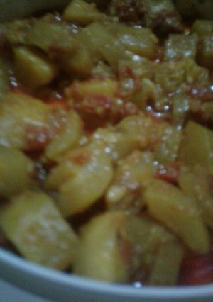 A picture of Lauki aloo ki bhoojya.