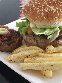 Una foto de Hamburguesa casera