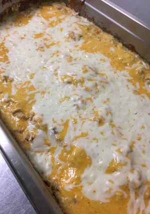 A picture of Chicken Enchilada Casserole.