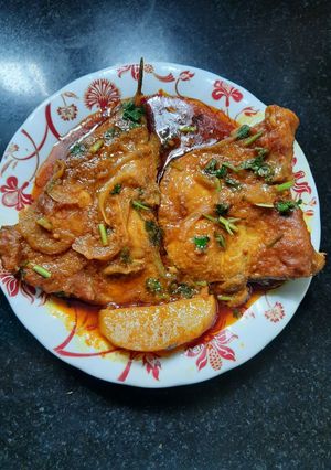 A picture of Bowal Fish Curry.