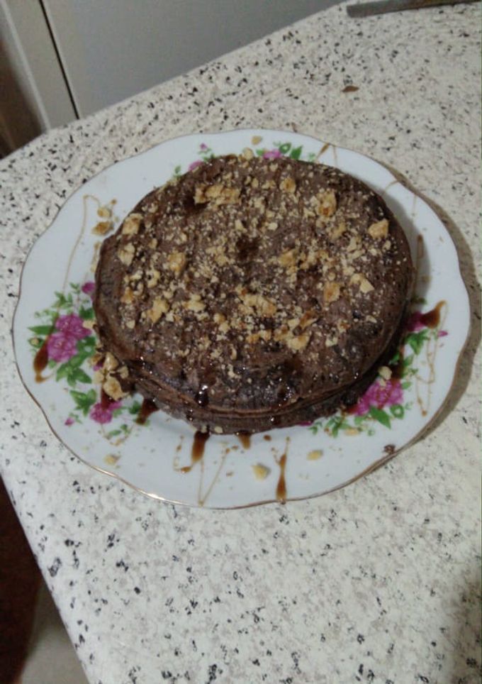 صورة لوصفة كريب بجوز وكرميل