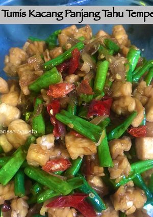 Foto resep Tumis Kacang Panjang Tahu Tempe