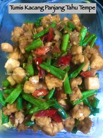 Cara Mudah Membuat Resep Tumis Kacang Panjang Tahu Tempe yang Enak Banget Anti Ribet, Mantap
