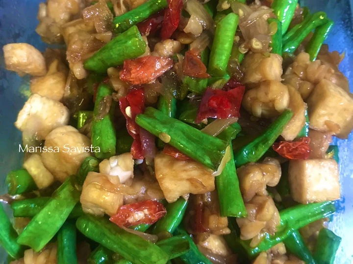 Cara Mudah Membuat Resep Tumis Kacang Panjang Tahu Tempe yang Enak Banget Anti Ribet, Mantap
