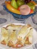 Burritos con discos de empanadas
