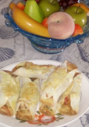 Una foto de Burritos con discos de empanadas